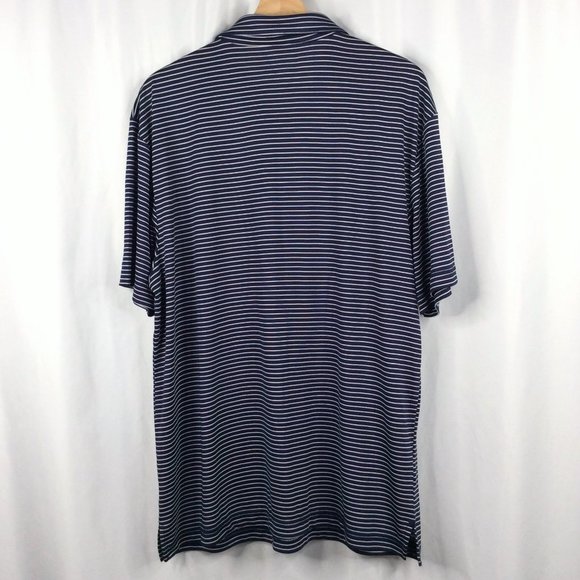 PGA Tour Golf Polo Shirt Mens Size Large Striped Short Sleeve - Picture 2 of 6